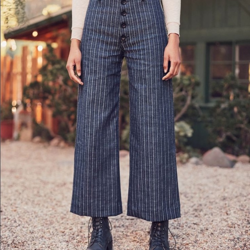 Christy Dawn Noah Pant Railroad Stripe
